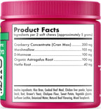 Cranberry UTI Chews for Dogs Bladder Support + D-Mannose Supports Kidney Urinary Tract and Bladder Health Natural Cranberry Wellness Supplement Immune System Booster Natural Pet Antioxidant 120 Chews