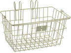 Retrospec Apollo-Lite Lift-Off Bike Basket - Detachable Steel Handlebar Basket with Carrying Handle for Commuting, Shopping & Beach Trips - 14.5in x 9.5in Weather-Resistant Biking Gear