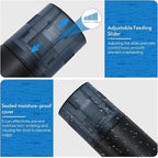 WiFi Automatic Fish Feeder (2.4GHz Only), Smart Fish Feeder with Timer & App Control, 3 Ports Dry Food Dispenser for Aquarium/Tank, Ideal for Vacation & Daily Use