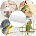2pcs Automatic Hanging Bird Feeder Seed Tray Outdoor Garden Bird Food Container for Parrot Cockatiel Feeding Supplies