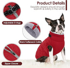 AOFITEE Winter Jacket for Extra Large Dogs, Warm Turtleneck Dog Coat with Back Zipper, Waterproof Dog Puffer Coat for Large Dogs,Winter Jacket Warm Snowsuit for Border Collie, Golden Retriever