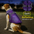 Mosucoirl Warm Dog Coats Pet Clothes, Waterproof Dogs Jacket Reflective Pet Outfits Winter Dog Cold Weather Coat Cozy Snow Jackets Vest for Small Medium Large Dogs Puppy Doggie (Purple, XL)