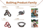 Adjustable Dog Harness– No Pull, No Choke – for English Bulldogs, French Bulldogs, Pugs & Broad-Chested Breeds – Easy, Safe Walks (Orange/Blue Camouflage, Medium)