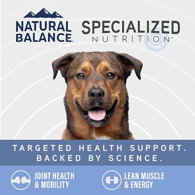 Natural Balance Specialized Nutrition Dry Dog Food Formula with Chicken and Oatmeal for Dogs, Joint Health & Muscle Health Dog Food, Natural Ingredients with Added Vitamins & Minerals - 3.5 lbs