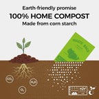 Compostable poop bags for dogs Extra 20% Thicker Biodegradable dog poop bags rolls Leak-proof,Lavender Scented Pet Waste Bags Made From Cornstarch(8 Rolls,120Bags)