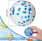 Lenwen 10 Pcs Dog Toy Ball for Aggressive Chewers Interactive Dog Ball for Boredom and Stimulating Bouncy Floating Rubber Toy for Large Medium Small Puppy(3 Inch,Bright Color)