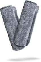 Adam's Borderless Grey Microfiber Towel (2pk) - Premium Ultra Soft Car Detailng Towel Cloths, 480gsm - Safe for Car Wash, Home Cleaning & Pet Drying Cloths (16 Inch x 16 Inch)
