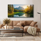 Yuaxker Tree Pictures Wall Decor Green Wall Art Natural Landscape Painting Modern Aesthetic Artwork for Living Room Bedroom Dining Room Office Home Decor 20x40inch