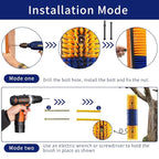 Livestock Scratch Brush With 8 Screws，Animal Back Scratching Brush for Cow,Cattle,Sheep, Horses,Pigs，Massage Grooming Tool (Yellow, 2pcs)