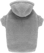 Fuzzy Dog Sweaters for Large Dogs Pet Hoodie Clothes Warm Soft Pet Coats Hooded Sweatshirt Dog Hoodie for Large Dogs(Grey-L)