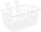 Retrospec Apollo-Lite Lift-Off Bike Basket - Detachable Steel Handlebar Basket with Carrying Handle for Commuting, Shopping & Beach Trips - 14.5in x 9.5in Weather-Resistant Biking Gear