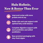 Halo Holistic Kitten Food, Wild Caught Salmon & Whitefish Recipe, Grain Free Dry Cat Food, Complete Digestive Health, 10 lb Bag
