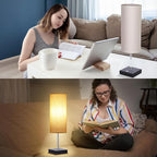 AVV Cordless Table Lamp, 5000mAh Battery Operated Lamp for Night Stand, 3 Modes Battery Powered Wireless Table Lamp, Touch Control Rechargeable Lamp for Bedroom, Living Room, 18 Inch Beige