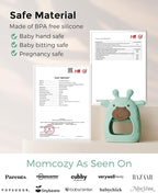 Momcozy Baby Kit, Baby Shower Gift Must-Haves & Registry Essential Kit | Grooming & Cleansing Care Set for Newborn, Electric Nail File, Teether, Bath Brush, Cradle Cap Brush, Comb, Finger Toothbrush