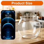 Mini Plastic Fish Bowl, 27 Oz Decorative Small Fishbowl, Round Plastic Fish Tank, Unbreakable Aquarium Fish-Bowls for Party Decorations, Centerpiece Vases, Hydroponic Planter and Home Decorations
