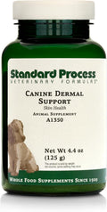 Standard Process Inc. Canine Dermal Support - Skin & Adrenal Gland Supplement - Comprehensive Skin Health Supplement for Dogs - Daily Immune & Liver Support Powder - 125 g
