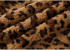 GreenJoy Leopard Print Dog Sweater – Stretchy Fleece Dog Turtleneck Sweatshirt for Puppies & Cats, Soft & Warm Pet Winter Clothes for Small, Medium & Large Dogs (Coffee Brown, Large)