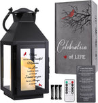 Memorial Lantern, Sympathy Gifts for Loss of Mom/Loved One, Bereavement Gifts, in Memory of Loved One Lantern,Celebration of Life, Memorial Gifts, Funeral Lantern,Mom You Left me Beautiful Memories