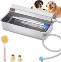Automatic Water Dispenser for Dog, 6L Dog Water Bowl Dispenser, Large Stainless Steel Indoor/Outdoor Water Feeder Suitable for Dogs Livestock Chicken Horse, Easy to Clean