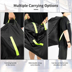 Car Seat Bag for Airplane Travel,Durable Padded Cover with Green Shoulder Straps, Fits All Car Seats, Includes 2 Luggage Tags, Waterproof Travel Bag for Air Travel
