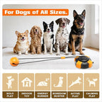 Interactive Dog Toys Upgraded Strong Tug-of-War Dog Toy Mentally Stimulating Toys for Dog Tug of War Dog Toy for Aggressive Chewers Durable Puppy Molar Chew Toy with Teeth Cleaning Dog （Black-orange）