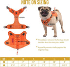 OneTigris Tactical Dog Harness Vest No-Pull Service Dog Vest for Small Dogs | 1000D Pullable Nylon, with Control Handle and Hook & Loop Panels, Easy On & Off, Adjustable for Walking Training Orange XXS
