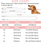 ZALER Dog Collar and Leash Set, Waterproof Adjustable Odor Proof Pet Collars Leashes Easy to Clean, 6FT Dog Leash with 2 Hooks for Large, Medium Small Dogs (M, Pink)