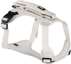 TUG Grab Dog Harness with Built-in Magnetic Traffic Leash (Large/Cream) | Padded Magnetic Traffic Handle | Dual Leash Clips | 4-Point Adjustable Fit | Durable Nylon
