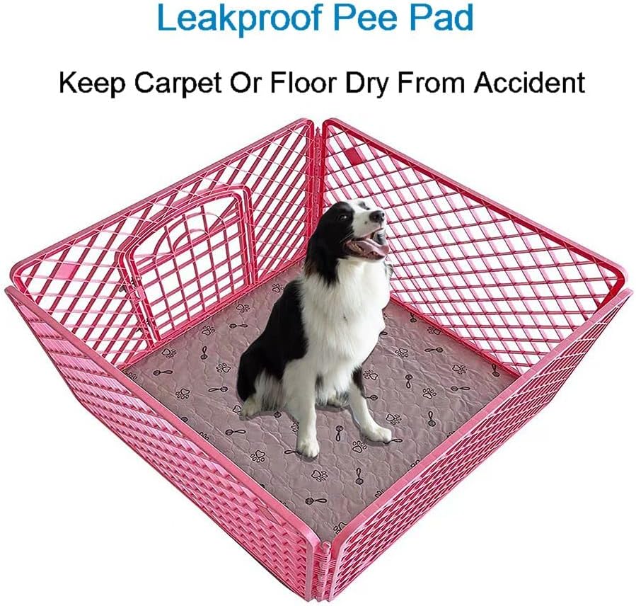 Peepeego 2Pack 36x36 Dog Pads Washable and Free Dog Comb, Reusable Puppy Pads with Fast Absorbent, Waterproof, Non Slip Incontinence Pads for Training, Whelping, for Playpen, Crate, Kennel