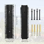 Livestock Scratch Brush With 16 Screws，Animal Back Scratching Brush for Cow,Cattle,Sheep, Horses,Pigs，Massage Grooming Tool (Black, 4pcs)