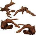 4PCS Driftwood for Aquarium, 1.96''-5.91'' Aquarium Driftwood, Fish Tank Driftwood, Ideal for Fish Tanks, Freshwater Aquariums, Terrariums（Random Style）