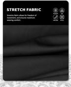 Harrison Howard Horse Fly Mask with Forelock Opening Stretch Breathable and Comfortable for Horses UV -Protection Black L