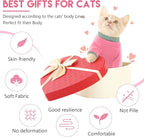 Sticky Cat Clothes Stretchy, Sphynx Hairless Sweater & Pajamas for Cats only, Soft Cat Onesie for Cats After Surgery Female Male & Hair Loss Prevention, Pink XS