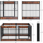 Dog Playpen, 31.5" Height Dog Pen Indoor, Heavy Duty, Safe and Sturdy, Furniture Style Puppy Pen