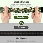 Pawaboo 2Pack Dog Seatbelt for Car, Dog Car Seat Belt Bungee, Dogs Tether with Buckle & Hook Latch, Adjustable Reflective Dogs Cars Harness Leash with 360° Lockable Buckle, Army Green Camouflage