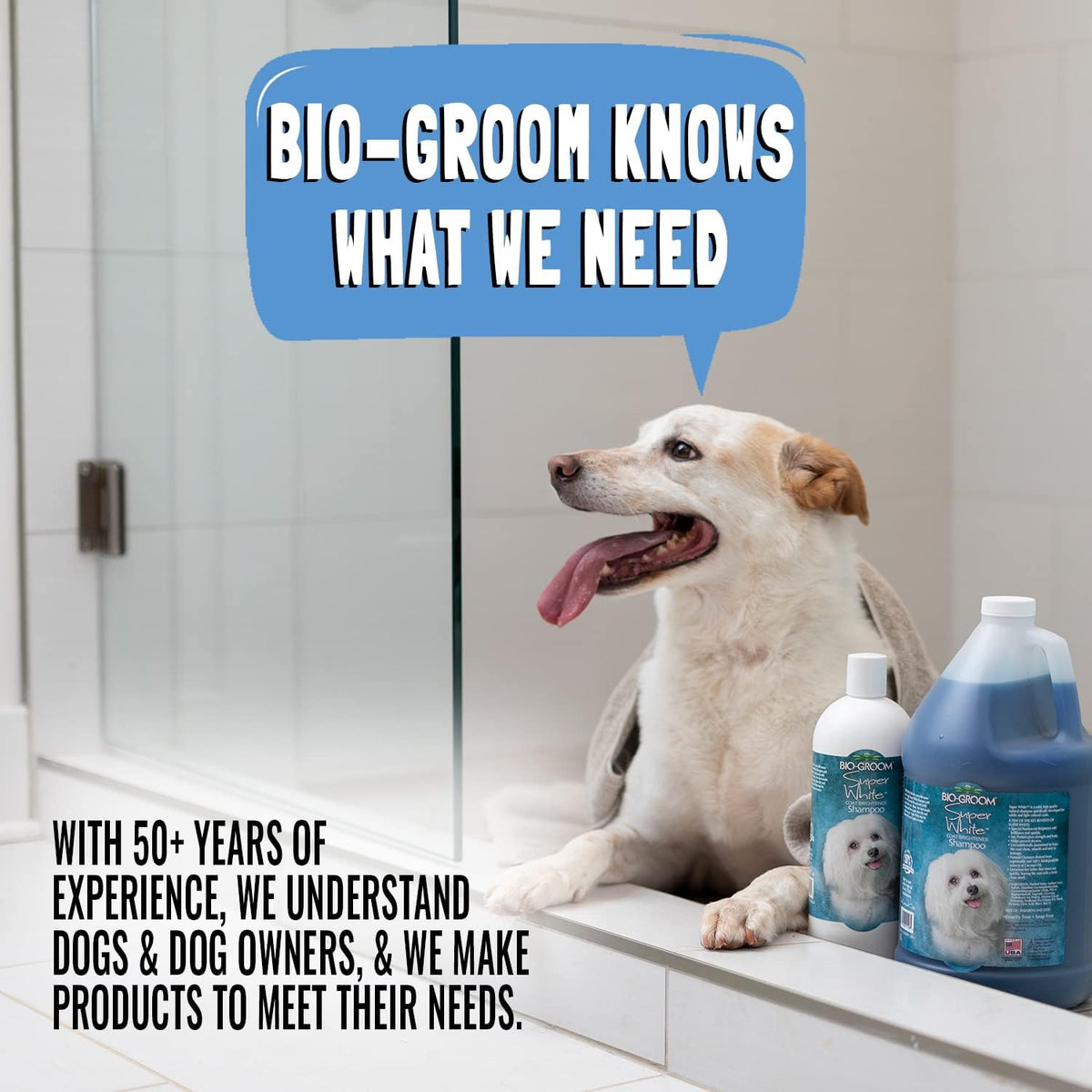 Bio-Groom Groom'n Fresh Dog Shampoo – Odor Eliminating, Dog Bathing Supplies, Puppy Wash, Cat & Dog Grooming Supplies, Cruelty-Free, Made in USA, Dog Products – 2.5 Gallons