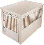 New Age Pet EHHC404XL ecoFLEX Pet Crate/End Table, Antique White, X-Large