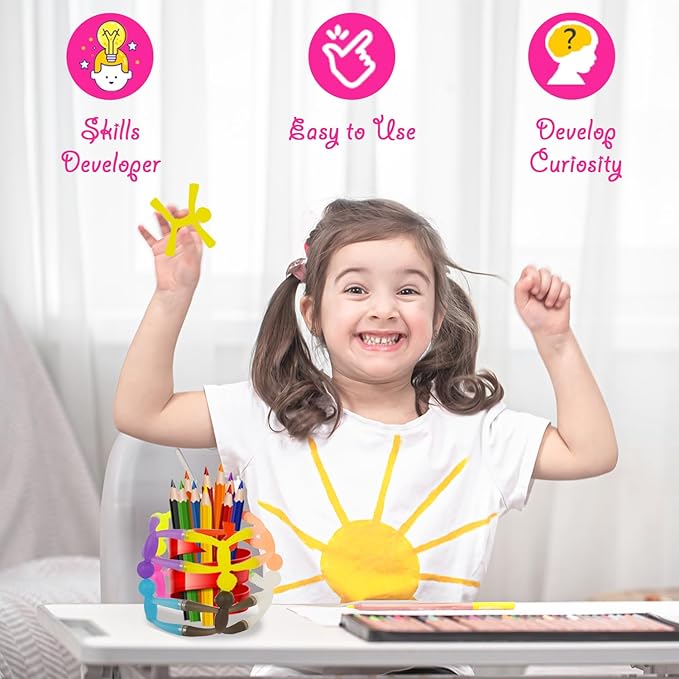 MAGMEN Strong X3 Magnets Enhanced Grip Fidget Toys 10-Pack | ADHD Autism Anxiety Relief | Sensory Desk Toys Kids & Adults | Travel Office Stress Relief | Ages 3+ Child Safety Certified. Opaque Colors