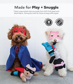 Jax & Bones Squeaky Dog Toys - 11" Tough Wool Squeak Toy for Dogs - Reinforced Seams for Moderate Chewers | Kicky The Cat