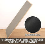 Kitchen Mat, Rubber Backing Cushioned Non Slip Kitchen Rugs for Floor, Absorbent Runner Comfort Standing Mat Rug Washable for Kitchen, Office, Home, 35.4"x71" (Brown)