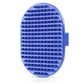 Dog bath brush, ROPO rubber massage dog shampoo brush, used for pet grooming, removing shedding fur, combing tangles and dead fur, suitable for pet dogs and cats (blue)