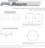 Classic Accessories Veranda Water-Resistant 26 Inch Square Patio Ottoman/Side Table Cover, Outdoor Table Cover