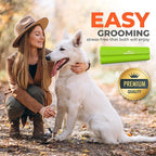 EasyGroomer Deshedding Brush for Dogs & Cats – Undercoat Grooming Tool for Short & Long Hair, Removes Loose Fur & Dirt, Reduces Shedding for Small & Large Pets, Lime