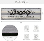 Pauwer Laundry Room Rug Runner 20"x60" Waterproof Rubber Laundry Mat Non Slip Kitchen Mats for Floor Washable Floor Mat Runner Rug for Farmhouse Mudroom Washroom Bathroom Decor