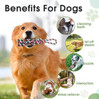 Bungee Tether Tug Outdoor Dog Toy with Stake,Tug of War Dog Toy for Aggressive Chewers to Keep Them Busy,Outdoor Interactive Dog Rope Toy for Medium/Small Dogs,Can Used On Lawns,Trees and Doors