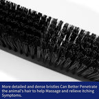 Livestock Scratch Brush With 24 Screws，Animal Back Scratching Brush for Cow,Cattle,Sheep, Horses,Pigs，Massage Grooming Tool (Black, 6pcs)
