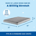 Barkbox Orthopedic Dog Bed with Memory Foam, Premium Comfort for Dogs and Puppies, Large Sized Dog Bed for Joint Relief and Restful Sleep, Durable and Easy to Clean - Grey, Large
