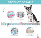 Unique style paws Valentine's Day Dog Collar Plastic Buckle Collar with Pendant Colorful Love Heart Gift Wedding Small Medium Large Boys Girls Dogs