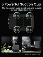 GROWNEER 950GPH Submersible Pump 50W Ultra Quiet Fountain Water Pump 3600L/H, with 9.8ft High Lift, 4 Nozzles for Aquarium, Fish Tank, Pond, Hydroponics, Statuary, Garden, Black (950GPH)