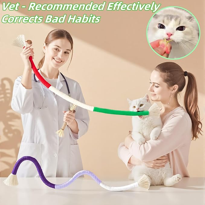 Cat Toys 12Pcs Catnip Toys for Indoor Kitten Cat Silvervine Chew Molar Scratch Cotton Rope Cleaning Teeth Dental Stick Treat Kitty Self Play Kick